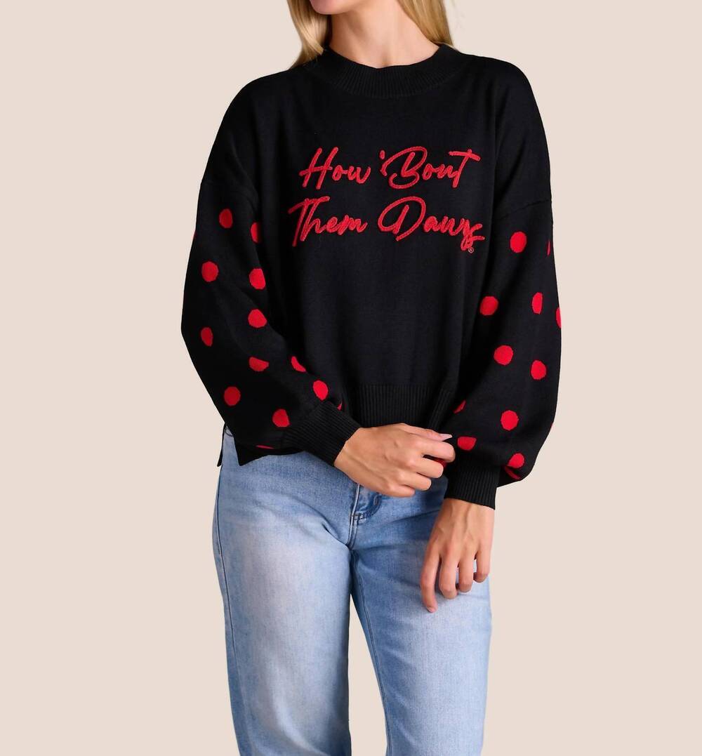 NEW STEWART SIMMONS georgia merit mockneck sweater in black